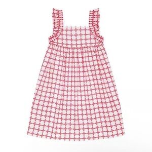 Busy Bees Girls Sawyer Flutter Sleeve Dress Sz 5 Cotton Toddler/child EUC Ruffle